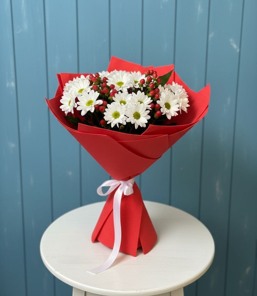 Букет цветов из: Хризантемы в Чусовом