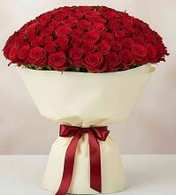 Букет 101 Красная роза Милано в Чусовом