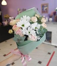 Букет милый в Чусовом Букет цветов из: Хризантемы и Розы в Чусовом