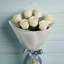 Букет 7 Белых роз Эдлесс Лав #REPLACE_PRED# Чусовом