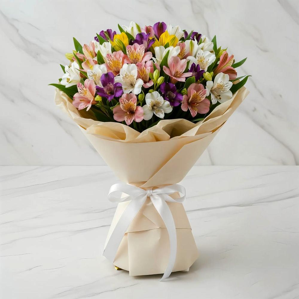 Букет цветов из: Альстромерии в Чусовом