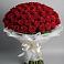 Букет 101 Красная роза Блэк Мэджик в Чусовом