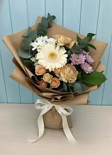 Букет цветов из:  Герберы и Хризантемы в Чусовом
